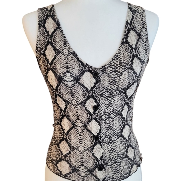 SNAKESKIN SOFT RIB TANK - Picture 1 of 7